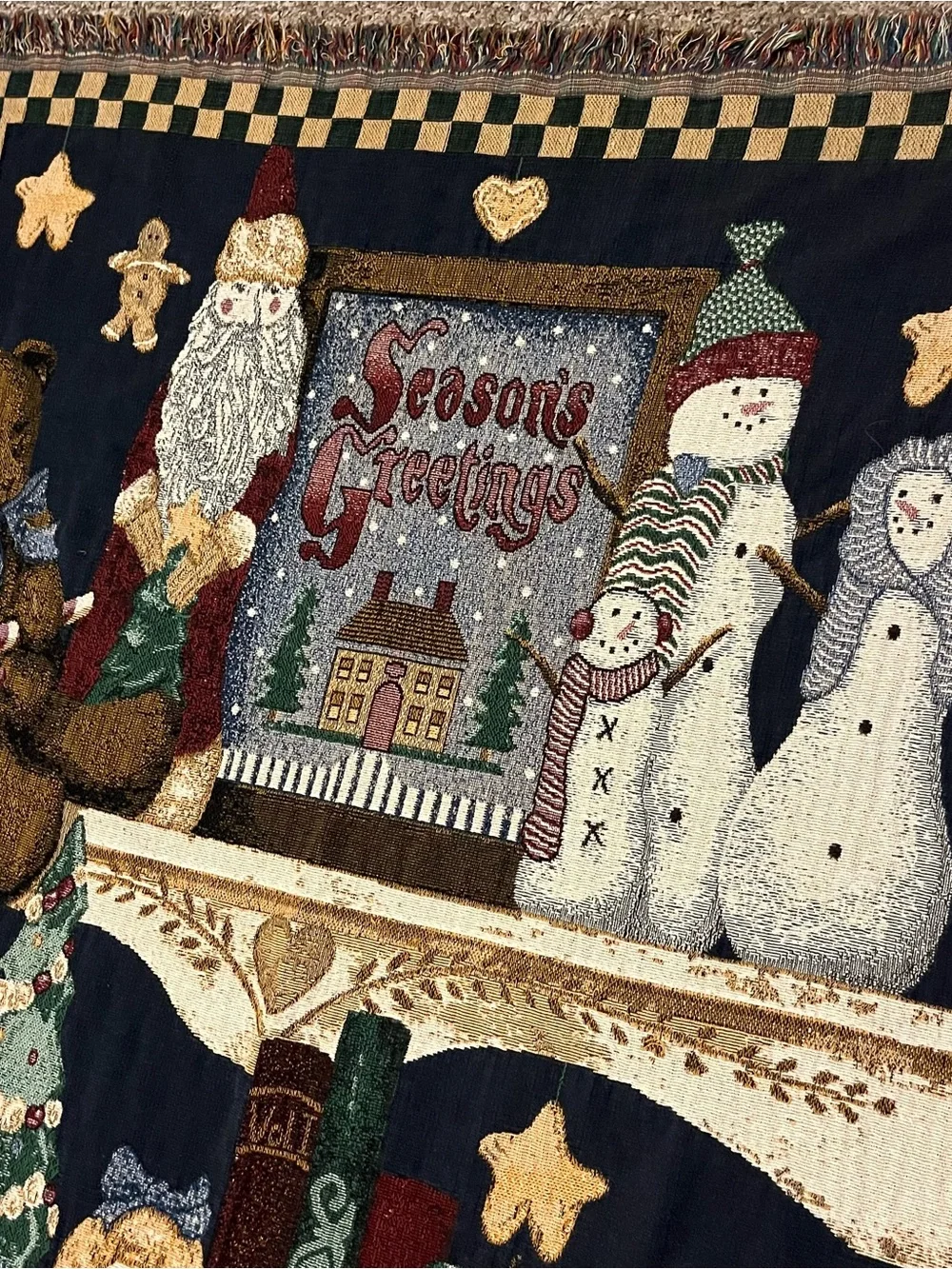 Vintage holiday tapestry